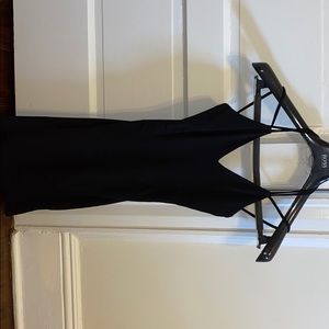 Open back little black dress